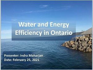Water and Energy Efficiency in Ontario