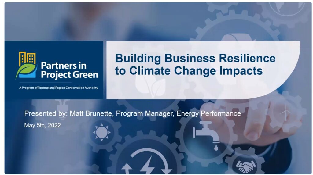 Building Business Resilience to Climate Change Impacts slide
