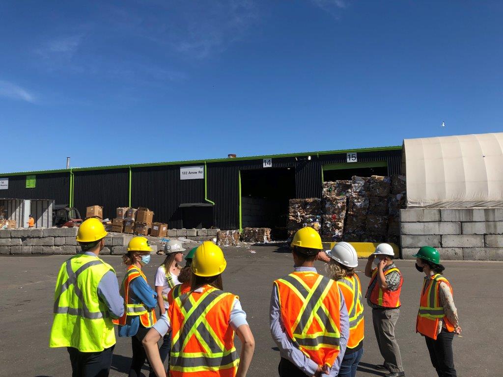 CEC Members on a facility tour GFL Environmental Recovery Facility