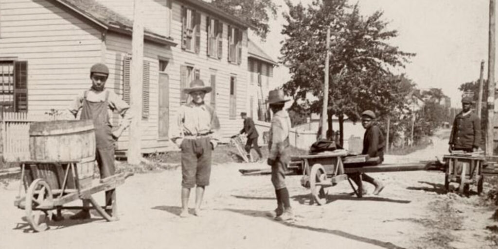 Image from the digital photo exhibit Real People, Real Places, created in partnership with the Archives of Ontario and displayed at Black Creek Pioneer Village. The exhibit showcases photographs of Black Ontarians from the 19th Century selected from the Archives’ Alvin McCurdy Collection.