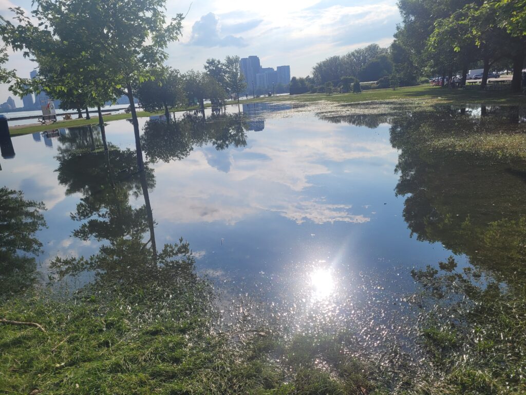 Flooded Toronto Waterfront